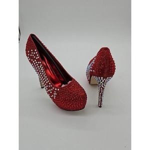 Jeru Hof Bell 01 Red  Sequence Size 11 Womens Heels